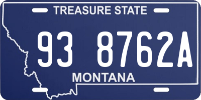 MT license plate 938762A