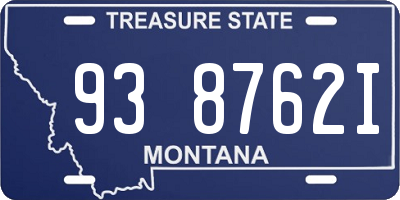 MT license plate 938762I