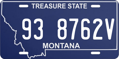 MT license plate 938762V