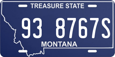 MT license plate 938767S