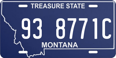 MT license plate 938771C
