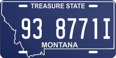 MT license plate 938771I