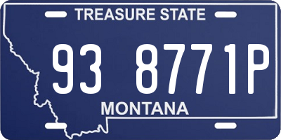 MT license plate 938771P
