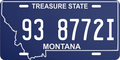 MT license plate 938772I