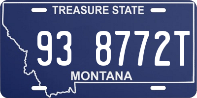 MT license plate 938772T