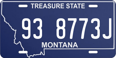 MT license plate 938773J