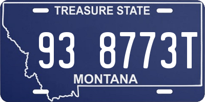 MT license plate 938773T
