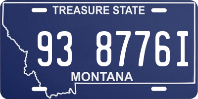 MT license plate 938776I