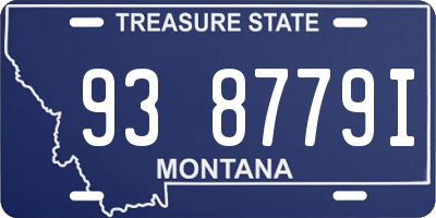 MT license plate 938779I