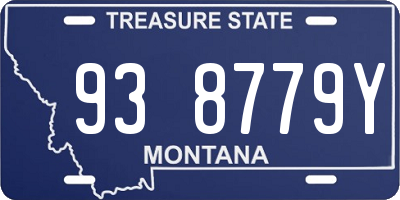 MT license plate 938779Y