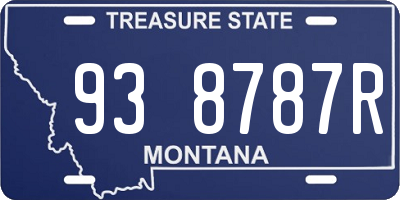 MT license plate 938787R