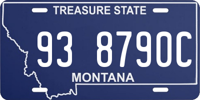 MT license plate 938790C