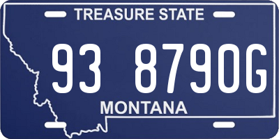MT license plate 938790G