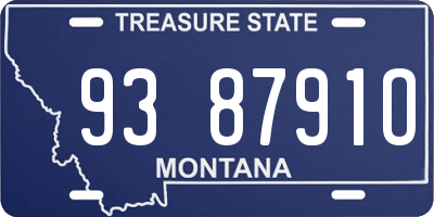MT license plate 938791O