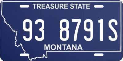MT license plate 938791S