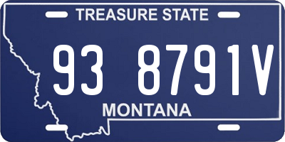 MT license plate 938791V
