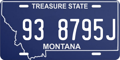 MT license plate 938795J