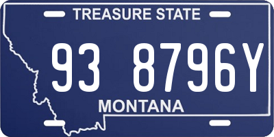 MT license plate 938796Y