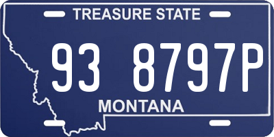 MT license plate 938797P