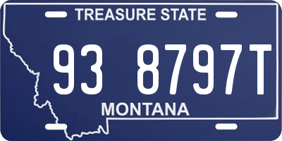 MT license plate 938797T