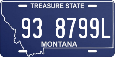 MT license plate 938799L