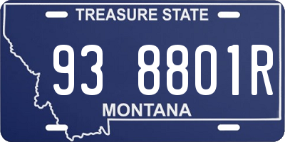 MT license plate 938801R