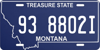 MT license plate 938802I