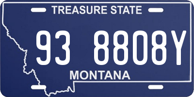 MT license plate 938808Y