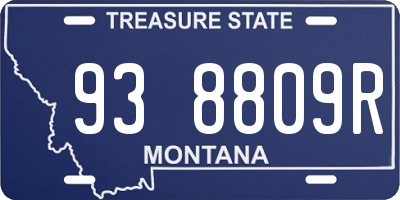 MT license plate 938809R