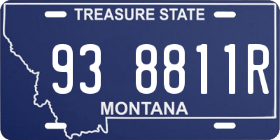 MT license plate 938811R