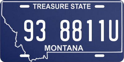 MT license plate 938811U