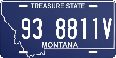 MT license plate 938811V