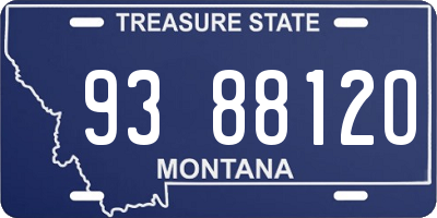 MT license plate 938812O