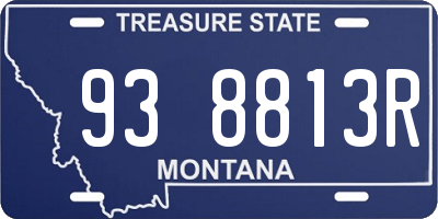 MT license plate 938813R