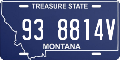 MT license plate 938814V