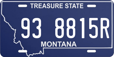 MT license plate 938815R