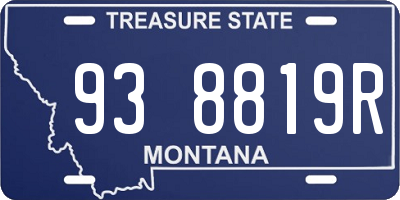 MT license plate 938819R