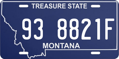 MT license plate 938821F