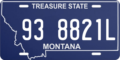 MT license plate 938821L