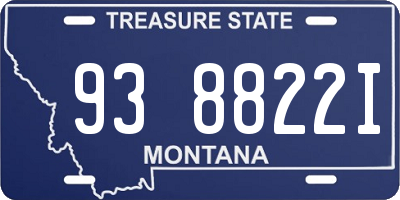 MT license plate 938822I