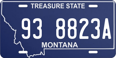 MT license plate 938823A