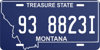 MT license plate 938823I