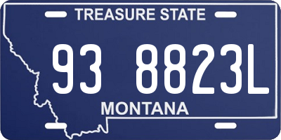 MT license plate 938823L