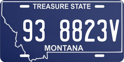 MT license plate 938823V
