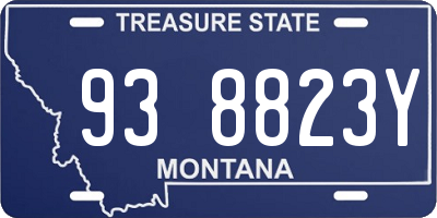 MT license plate 938823Y