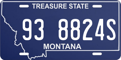MT license plate 938824S