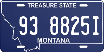 MT license plate 938825I
