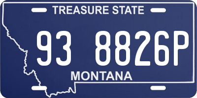 MT license plate 938826P
