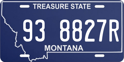 MT license plate 938827R