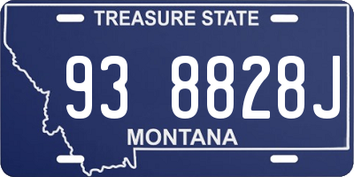 MT license plate 938828J